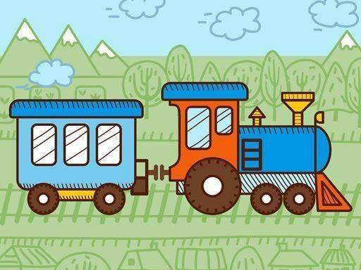 Train Art Coloring Game for Kids