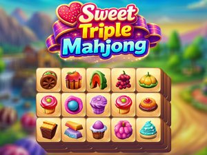 Sweet Triple Mahjong Puzzle