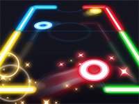 Neon Air Hockey Showdown