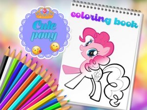 Pony Coloring Book for Kids