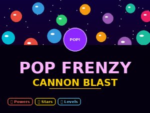 Pop Frenzy Cannon Blast Puzzle