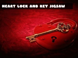 Heart Lock and Key Jigsaw Puzzle