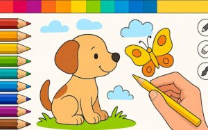 Creative Coloring Book Art Game