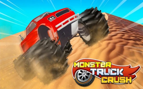 Monster Truck Crush: Balanced Racing Game