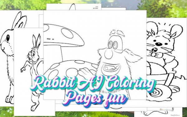 Rabbit Coloring Pages Art Studio