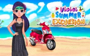 Violet Summer Beach Makeover Game