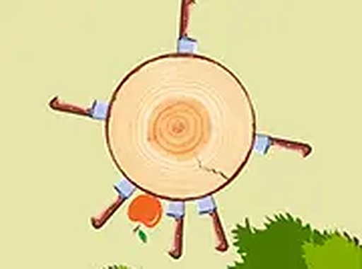 Squirrel Apple Slicing Puzzle