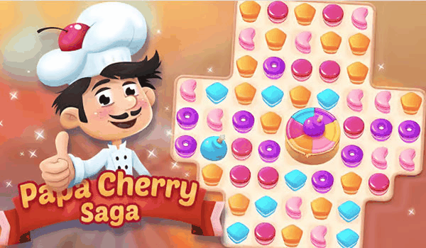 Papa Cherry Saga Online Puzzle Game